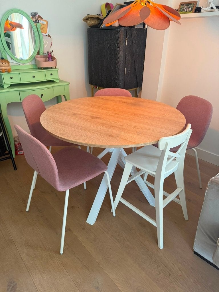 Eetkamer tafel en stoelen, Ophalen, Gebruikt, Klassiek, Rond