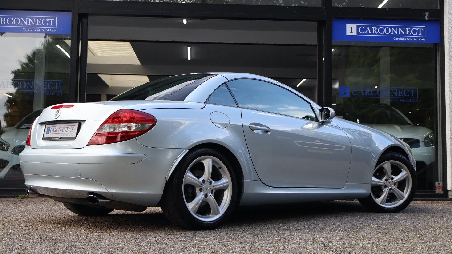 Mercedes-Benz SLK-klasse 200 K. 163pk|Leder|memory|Prins LPG, Auto's, Achterwielaandrijving, Gebruikt, Zwart, 4 cilinders