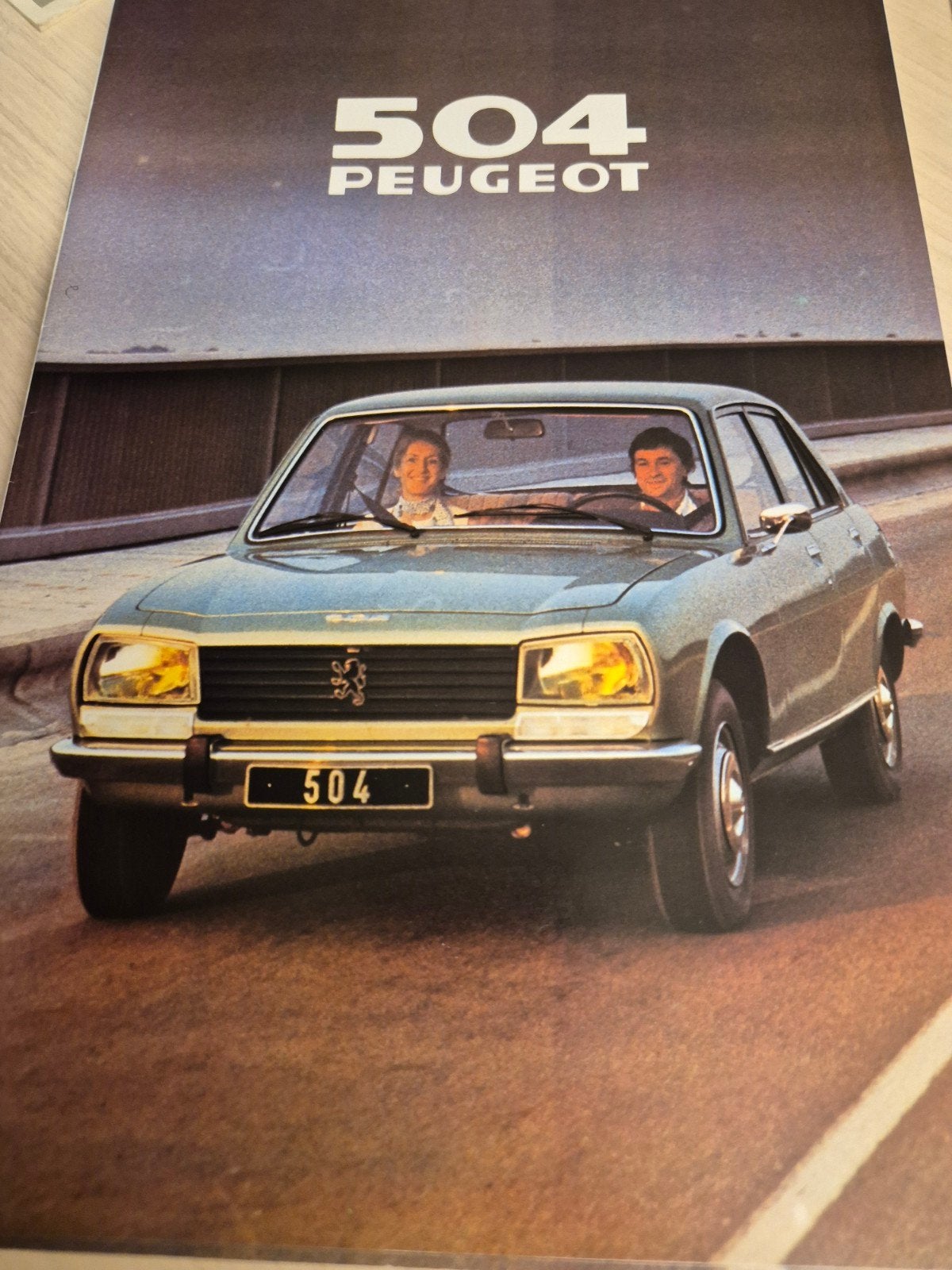 1979 Peugeot 504 folder Nederlands óók 504 Familiale 7persoo, Ophalen of Verzenden, Zo goed als nieuw, Peugeot
