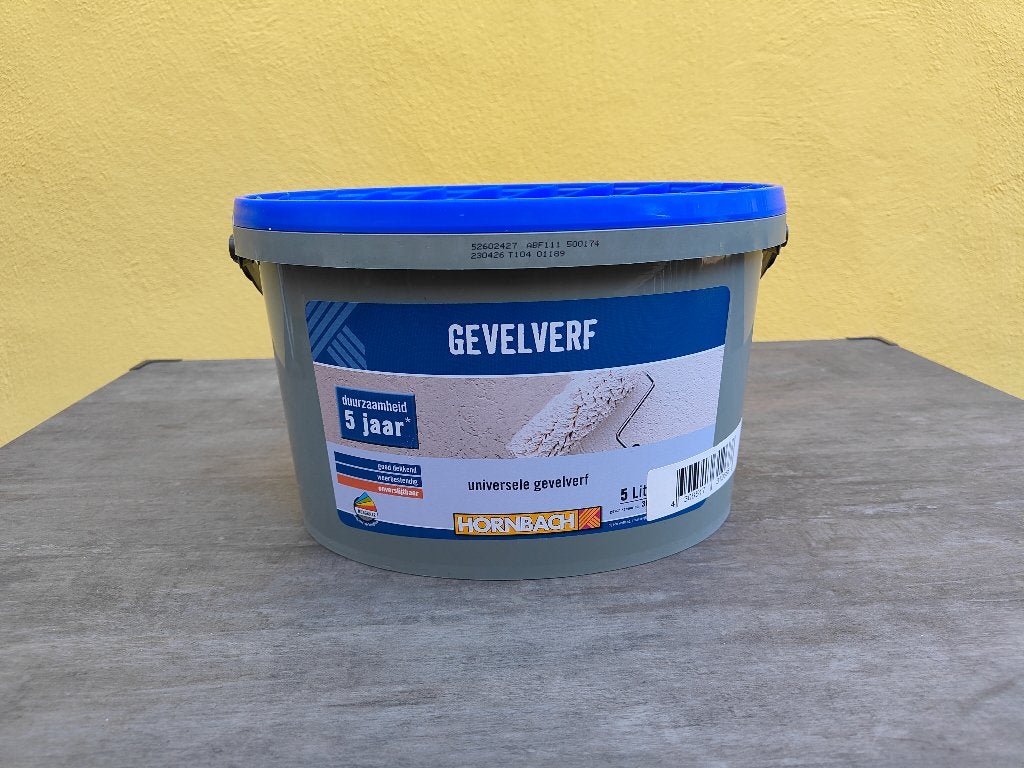Gevelverf geel, Doe-het-zelf en Verbouw, Ophalen, 5 tot 10 liter, Geel, Nieuw