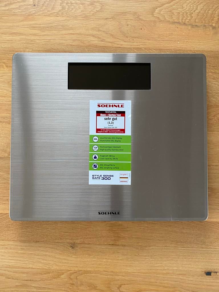 Digitale Personenweegschaal Soehnle Style Sense Safe 300, 1 tot 500 gram, 100 kg of meer, Ophalen of Verzenden, Personenweegschaal