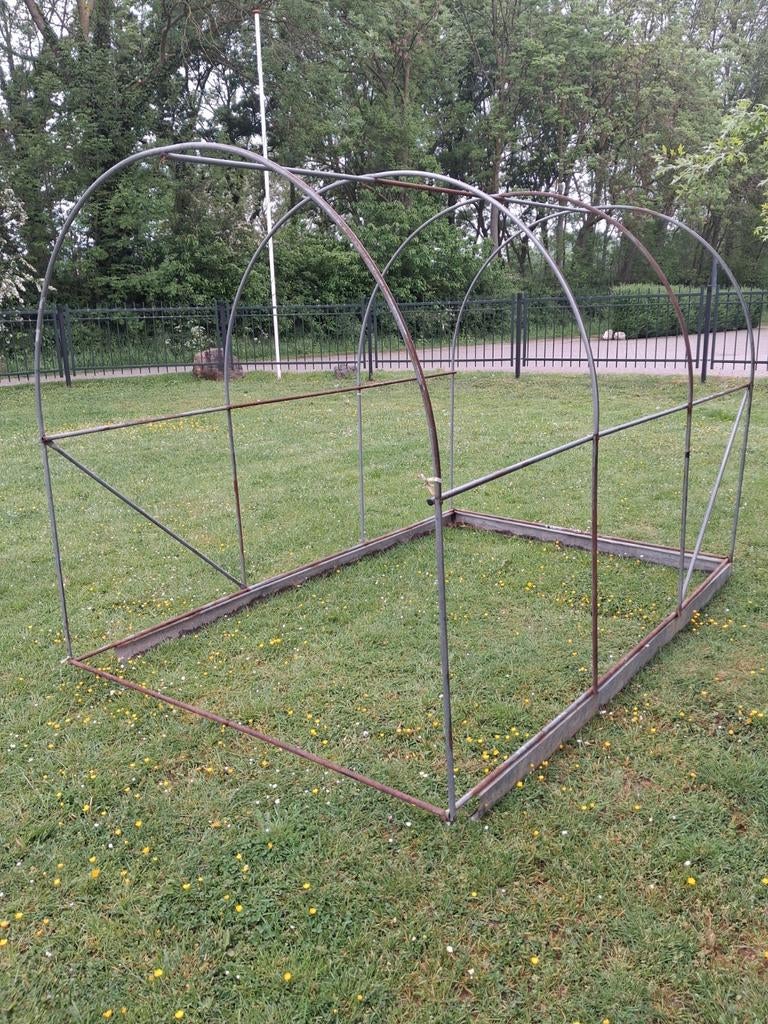 Frame tuinkas, Ophalen, Folie, Staal