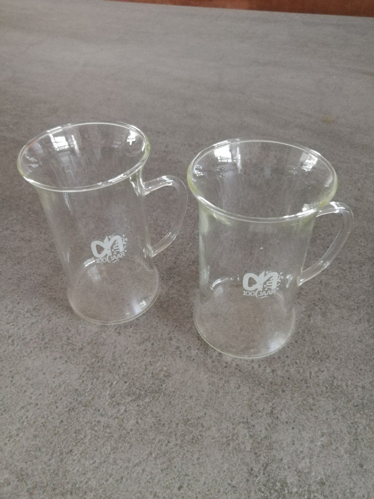Set van 2 theeglazen  '100 JAAR Albert Heijn', Glas of Glazen, Ophalen of Verzenden, Effen, Glas