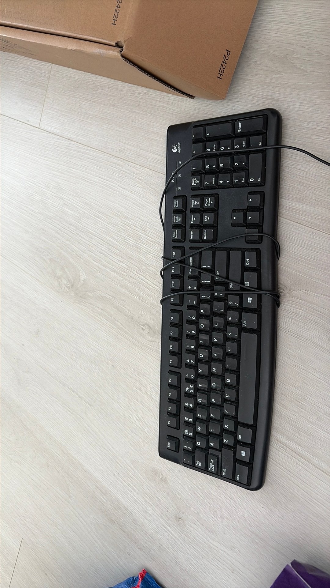 Logitech bedraad toetsenbord - QWERTY, Ophalen, Qwerty, Gebruikt, Bedraad