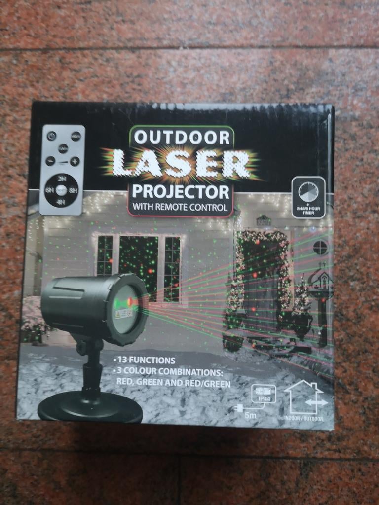 Outdoor laser projector met afstandsbediening, Ophalen of Verzenden, Nieuw