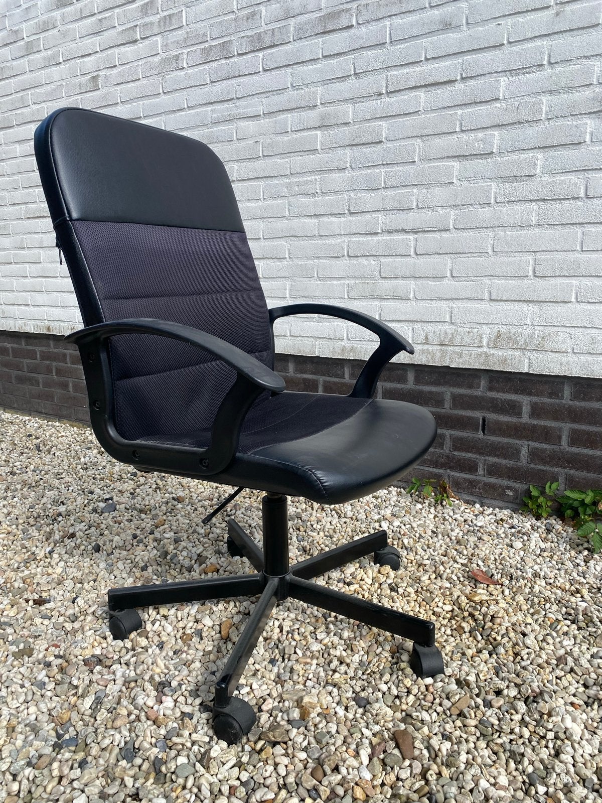 Ikea Renberget Bureaustoel - Regelbaar Schommelmechanisme, Huis en Inrichting, Bureaustoelen, Ophalen, Gebruikt, Zwart, Bureaustoel