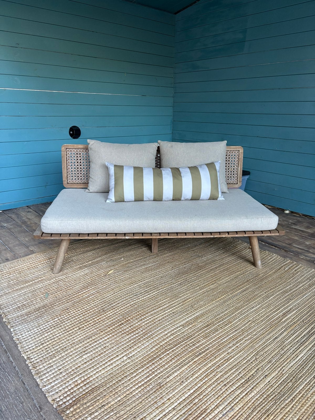 Stijlvolle Rotan Loungeset met 2 Stoelen en Bank, Ophalen, 4 zitplaatsen, Gebruikt, Loungeset