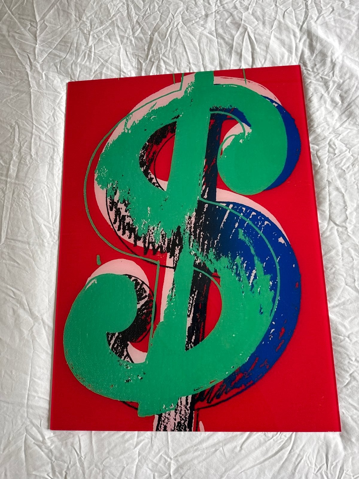 Andy Warhol - Dollar Sign Red 1981 - Kunstprint, Ophalen of Verzenden