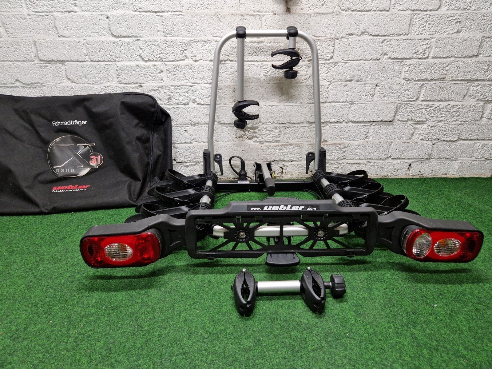 Nette Uebler X31 fietsendrager voor 3 fietsen + Opbergtas, 3 fietsen of meer, Uebler, Elektrische fiets, Uebler