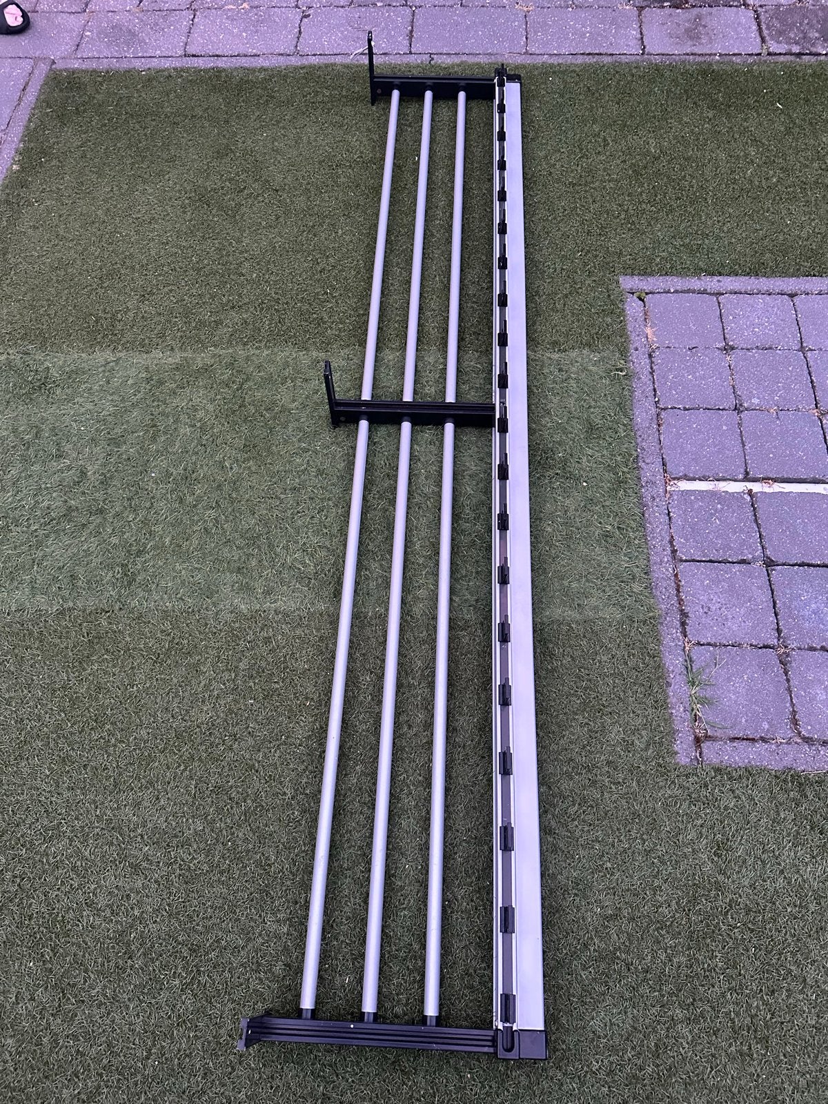 Kapstok voor kledinghangers met bagage rek, Gebruikt, Metaal, 150 tot 200 cm, Ophalen