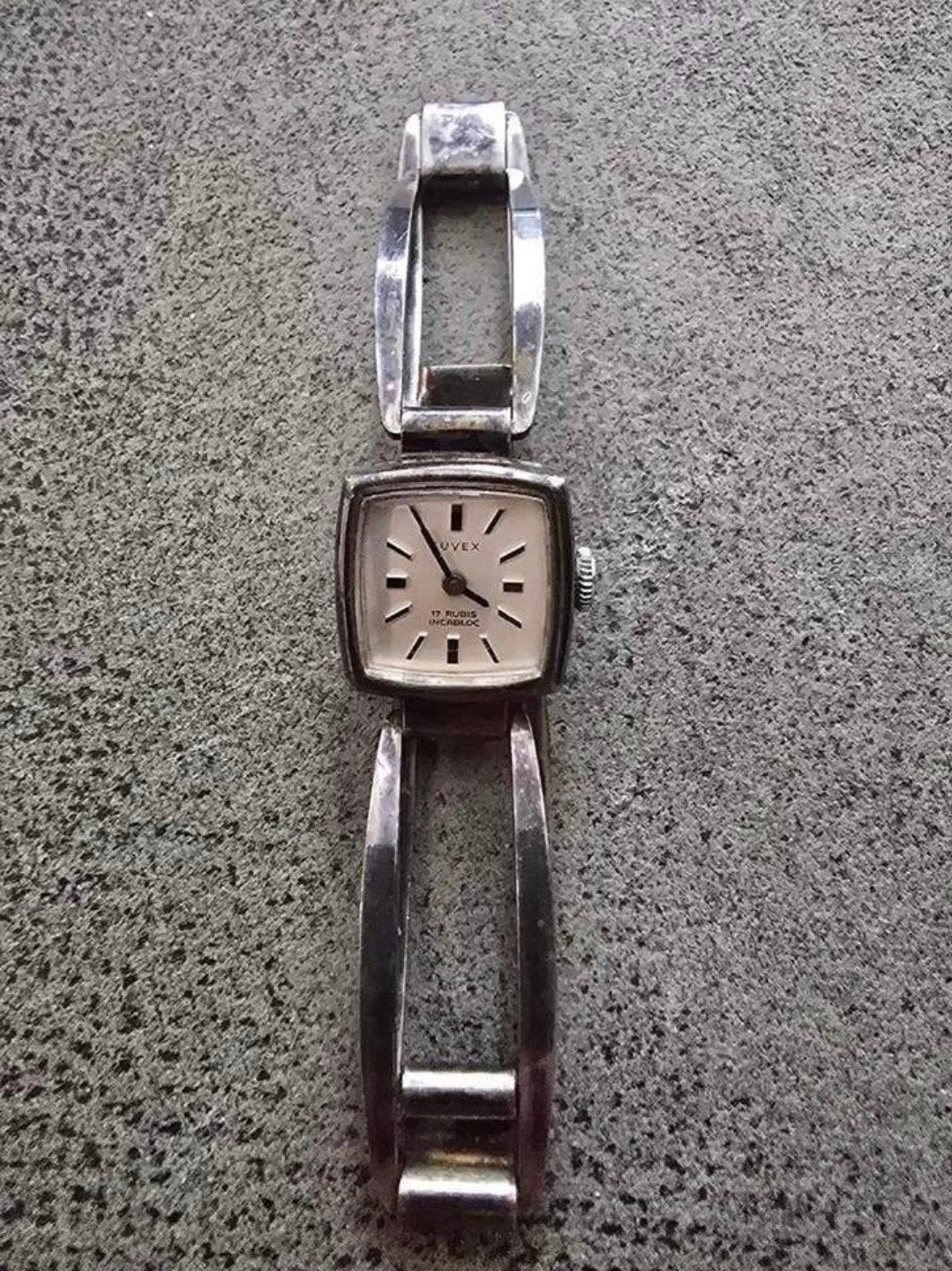 Suvex Dameshorloge Zilver - Vintage, Overige merken, Gebruikt, Polshorloge, Overige materialen