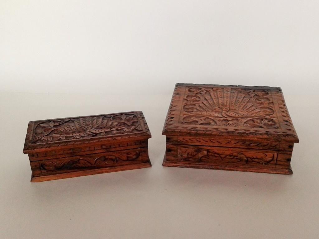 Kistje (2) Houtsnijwerk Bali, Ophalen of Verzenden, Hout, Overige typen