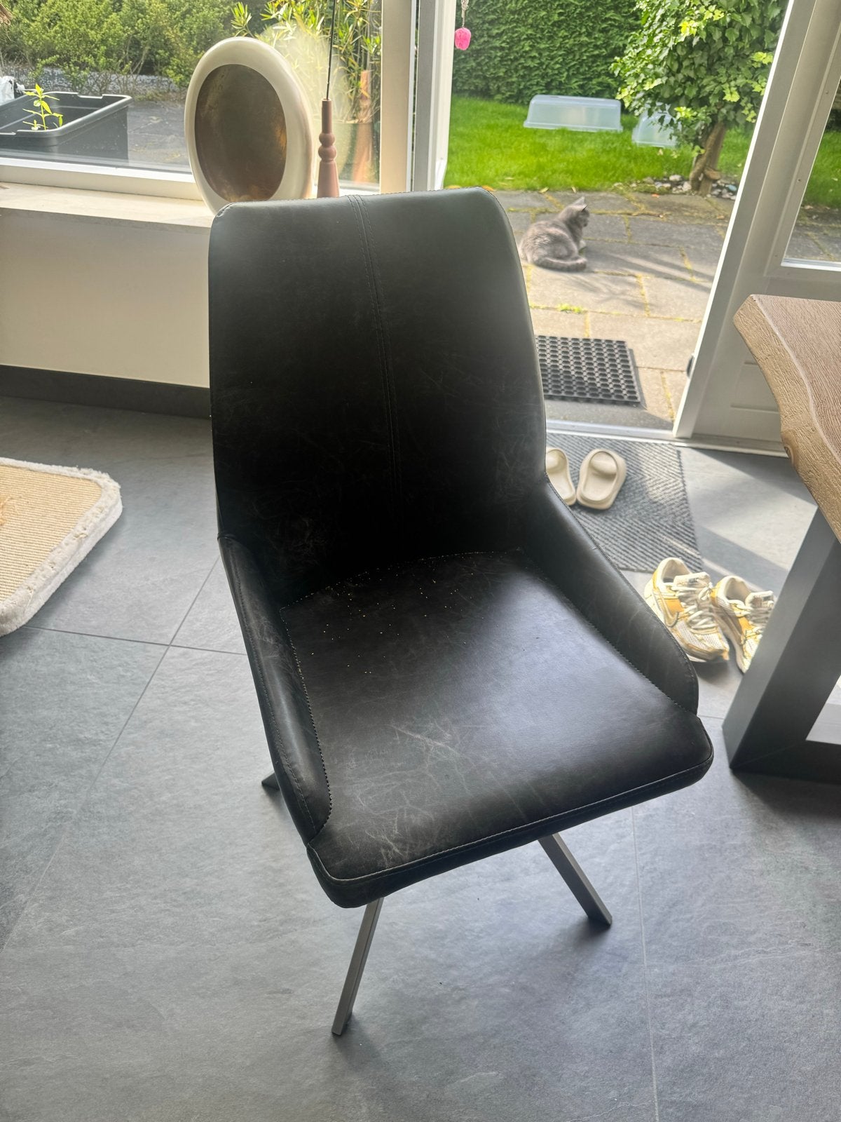 Eetkamerstoelen, Ophalen, Gebruikt, Overige kleuren, Leer