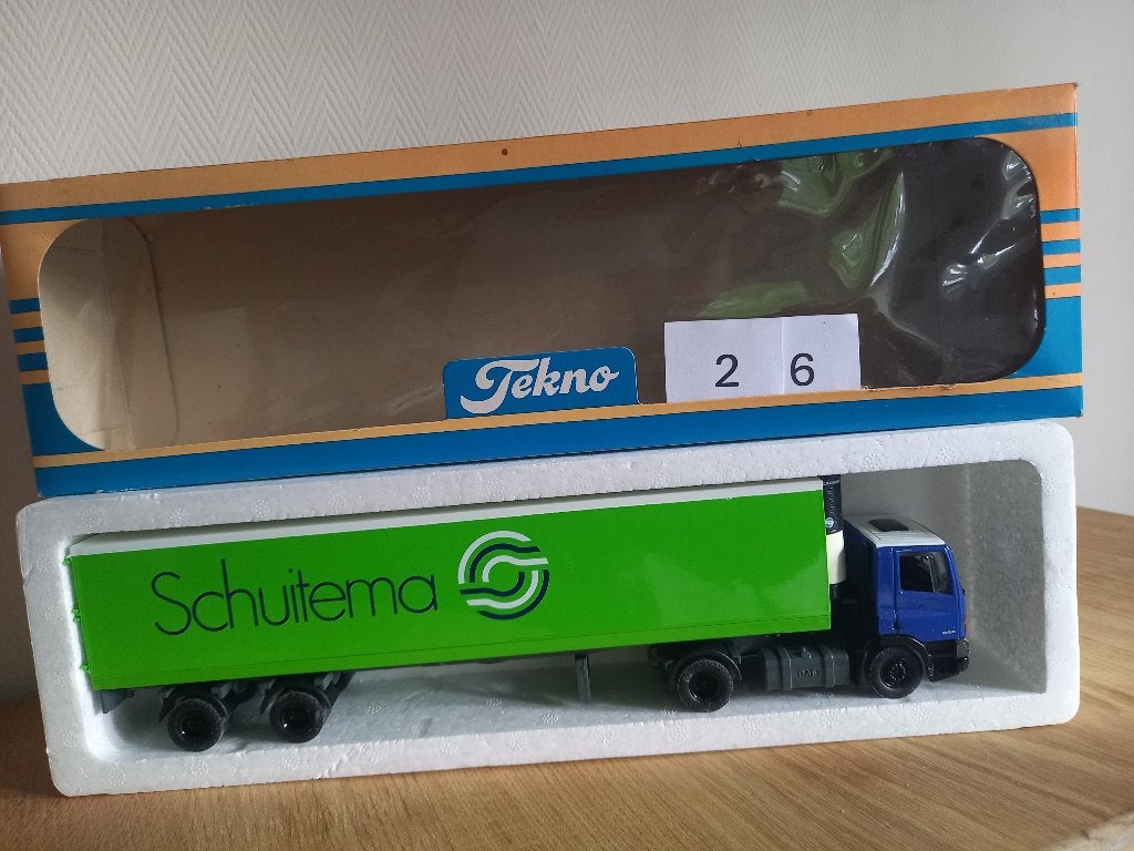 26)Scania Tekno miniatuur vrachtwagen 1:50, Ophalen of Verzenden, Zo goed als nieuw, Bus of Vrachtwagen, Tekno
