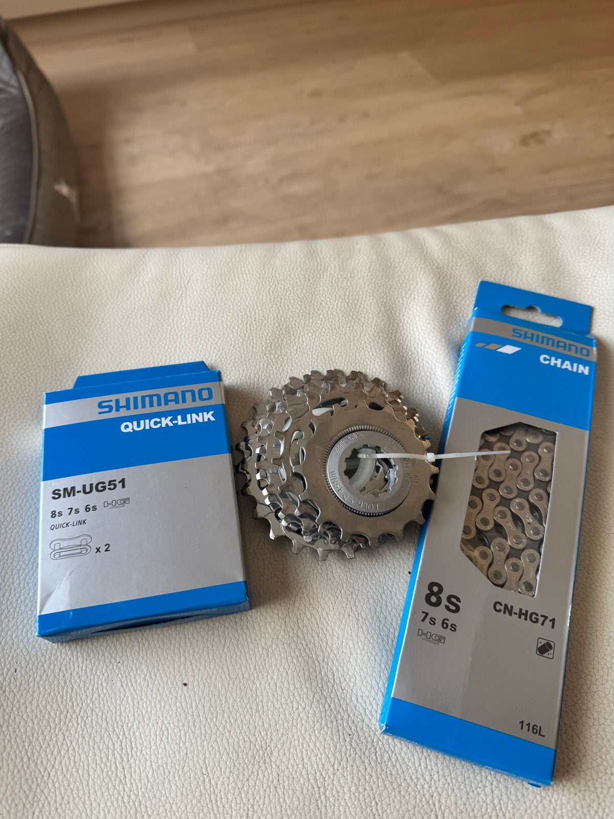 Miche jeugdcassette 8 spd 16-24, nieuwe ketting, quick links, Ophalen, Derailleur of Ketting, Racefiets, Nieuw