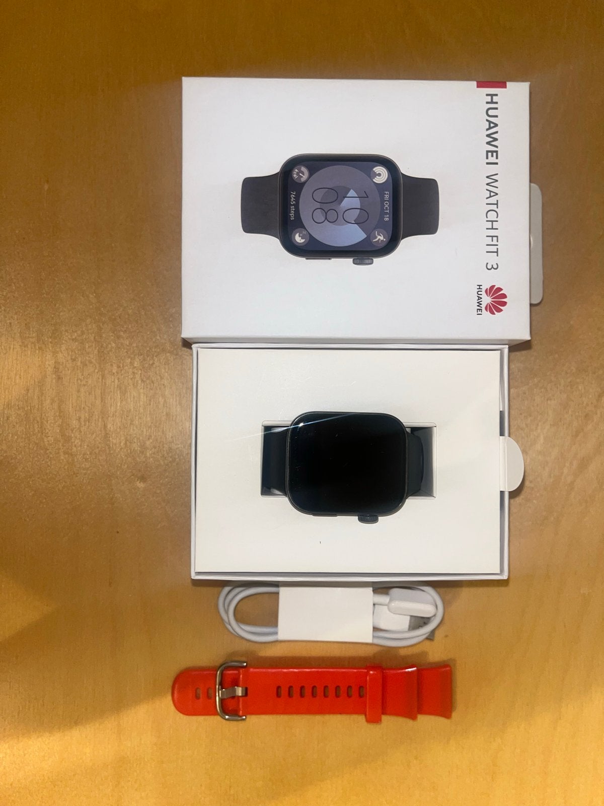 Huawei Watch Fit 3 Zwart, Zwart, Ophalen of Verzenden, Waterdicht, Android
