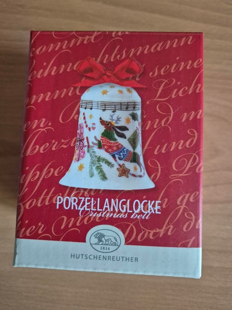 Klokje Hutschenreuther Morgen kommt der Weinachtsmann, Verzenden, Nieuw