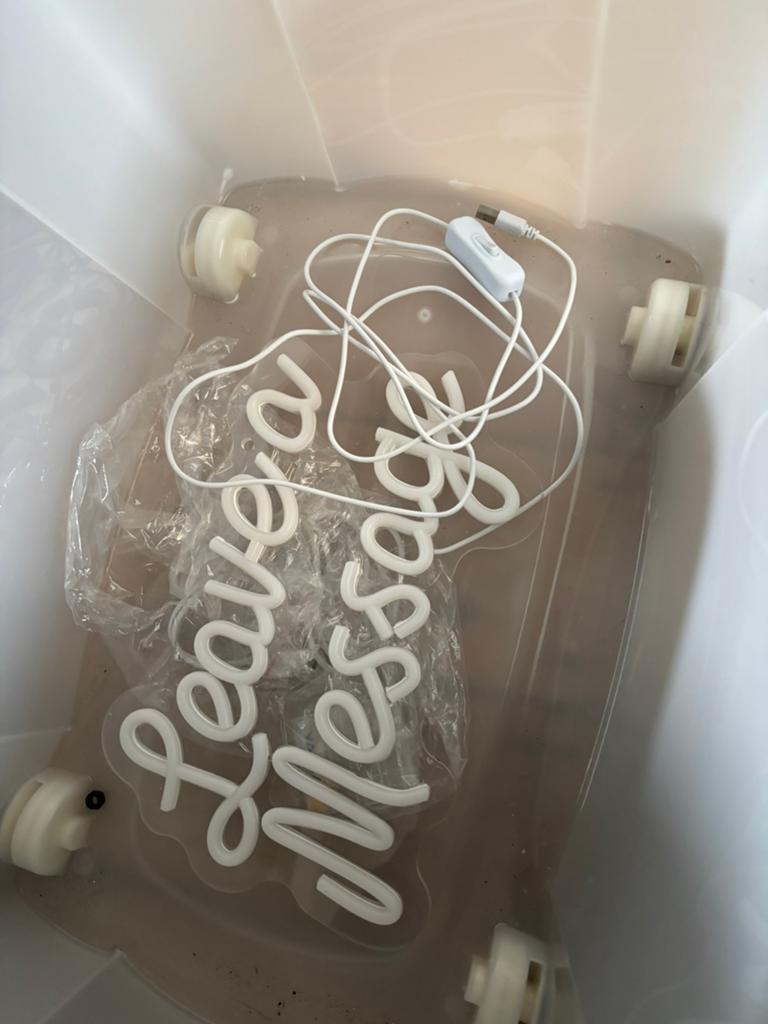 Led Sign Leave a Message, Ophalen of Verzenden, Zo goed als nieuw