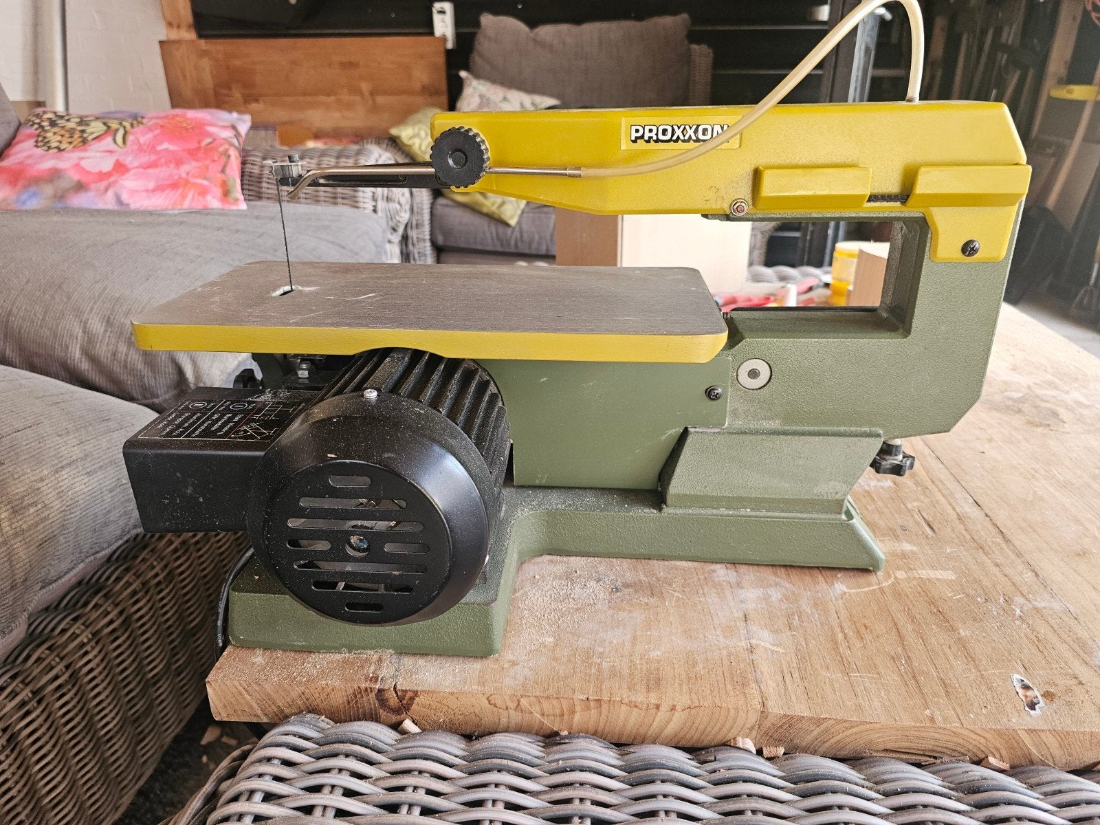 Proxxon figuurzaagmachine., Doe-het-zelf en Verbouw, Gereedschap | Zaagmachines, Gebruikt, Proxxon, Ophalen of Verzenden, 30 tot 70 mm