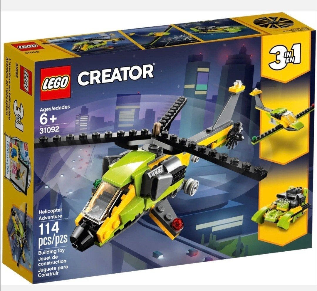 LEGO Creator 31092 Helikopter Avontuur 3-in-1, Lego, Inclusief instructies, Ophalen of Verzenden, Zo goed als nieuw