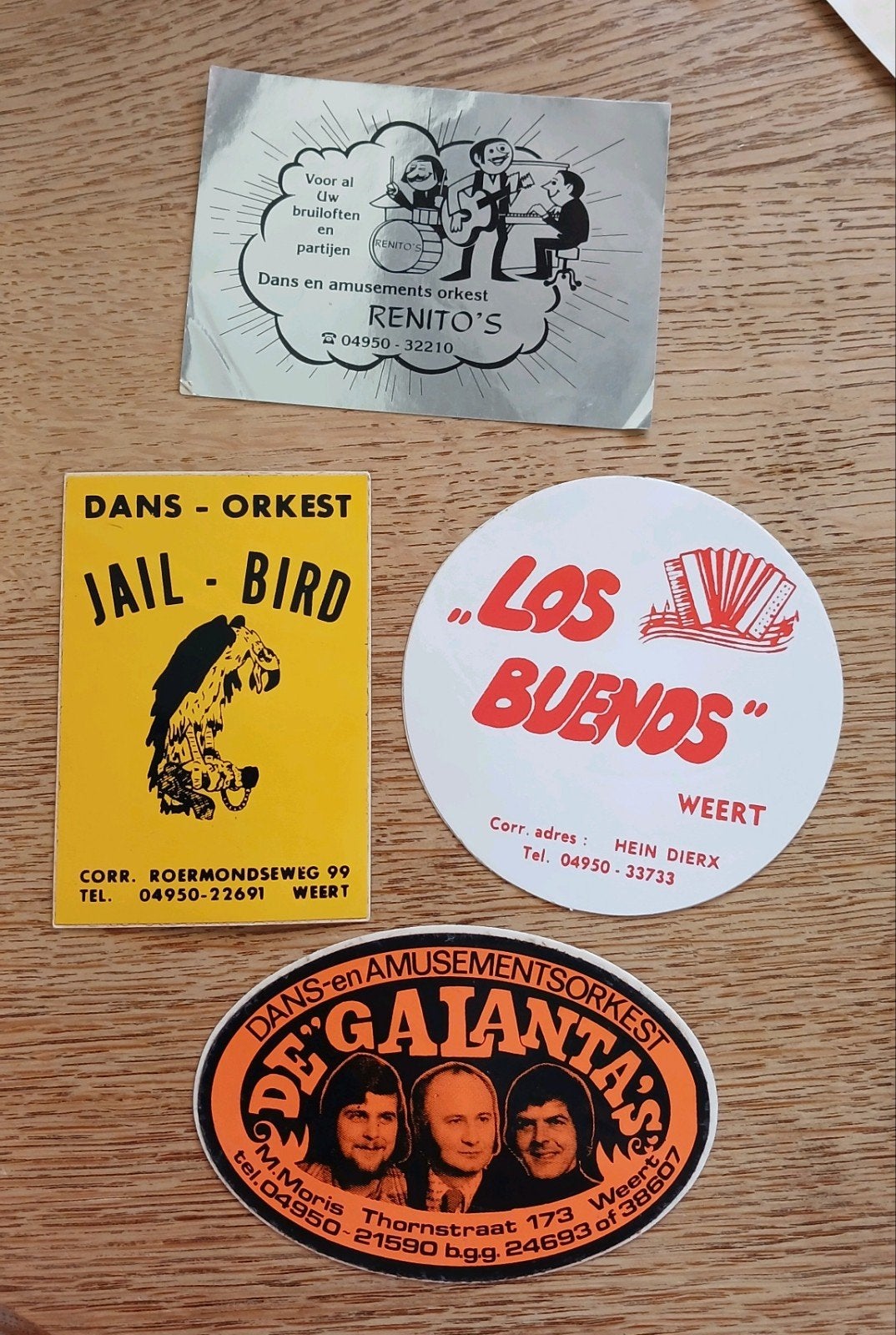 Stickers amusementsorkesten uit WEERT, Ophalen of Verzenden, Zo goed als nieuw