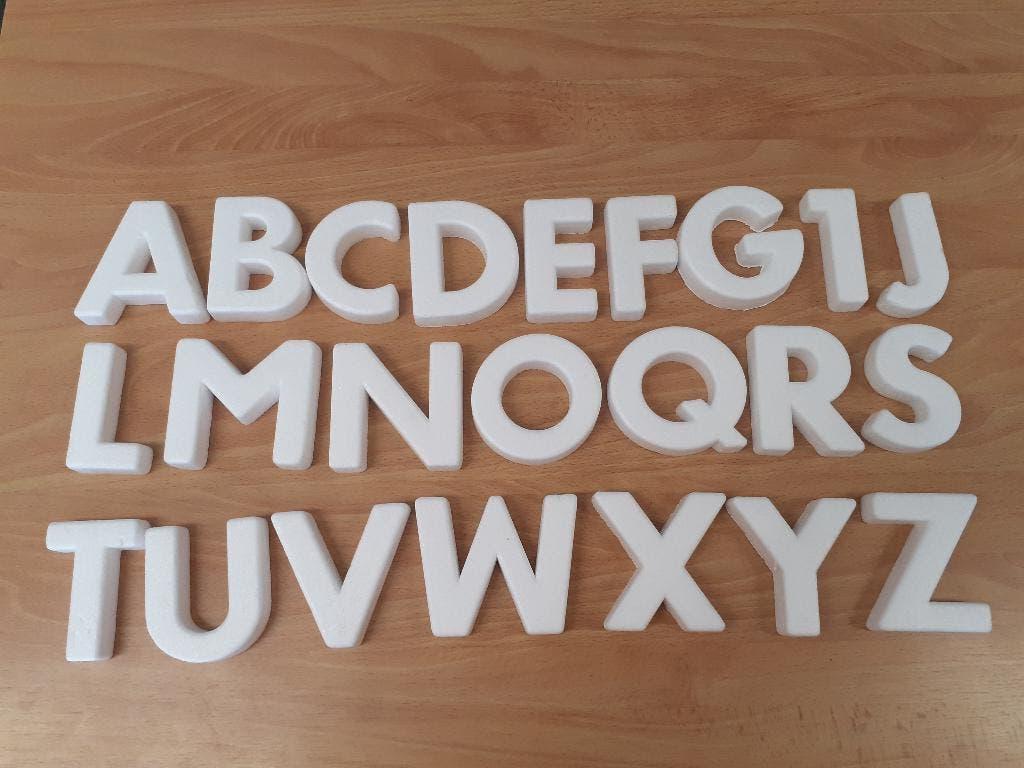 letters van tempex, styropor, piepschuim, Ophalen of Verzenden, Nieuw, Overige materialen, Wit