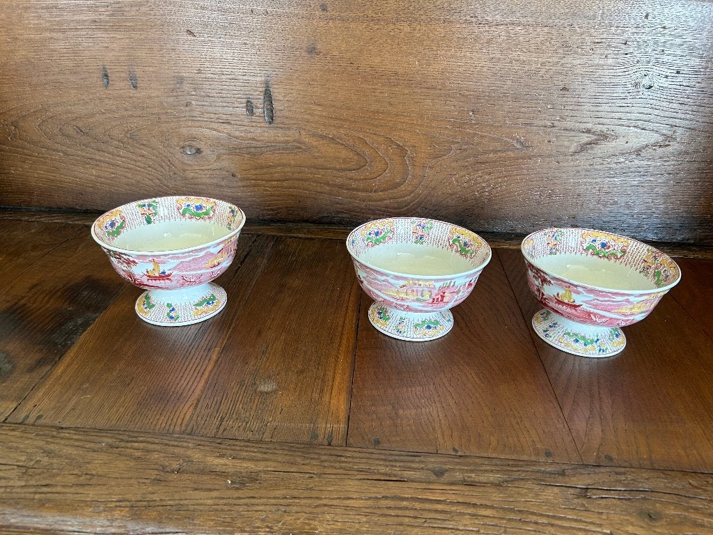 Unieke set 3 antieke Petrus Regout-decor Fancy, Ophalen of Verzenden