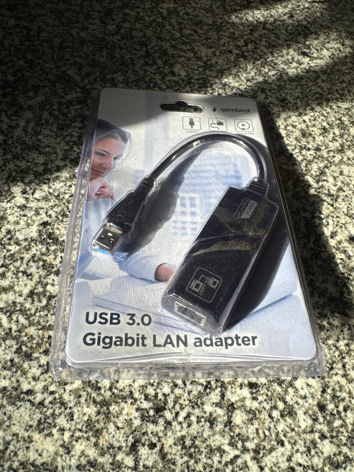 Gembird USB 3.0 Gigabit LAN adapter, Computers en Software, Ophalen of Verzenden, Nieuw, Extern