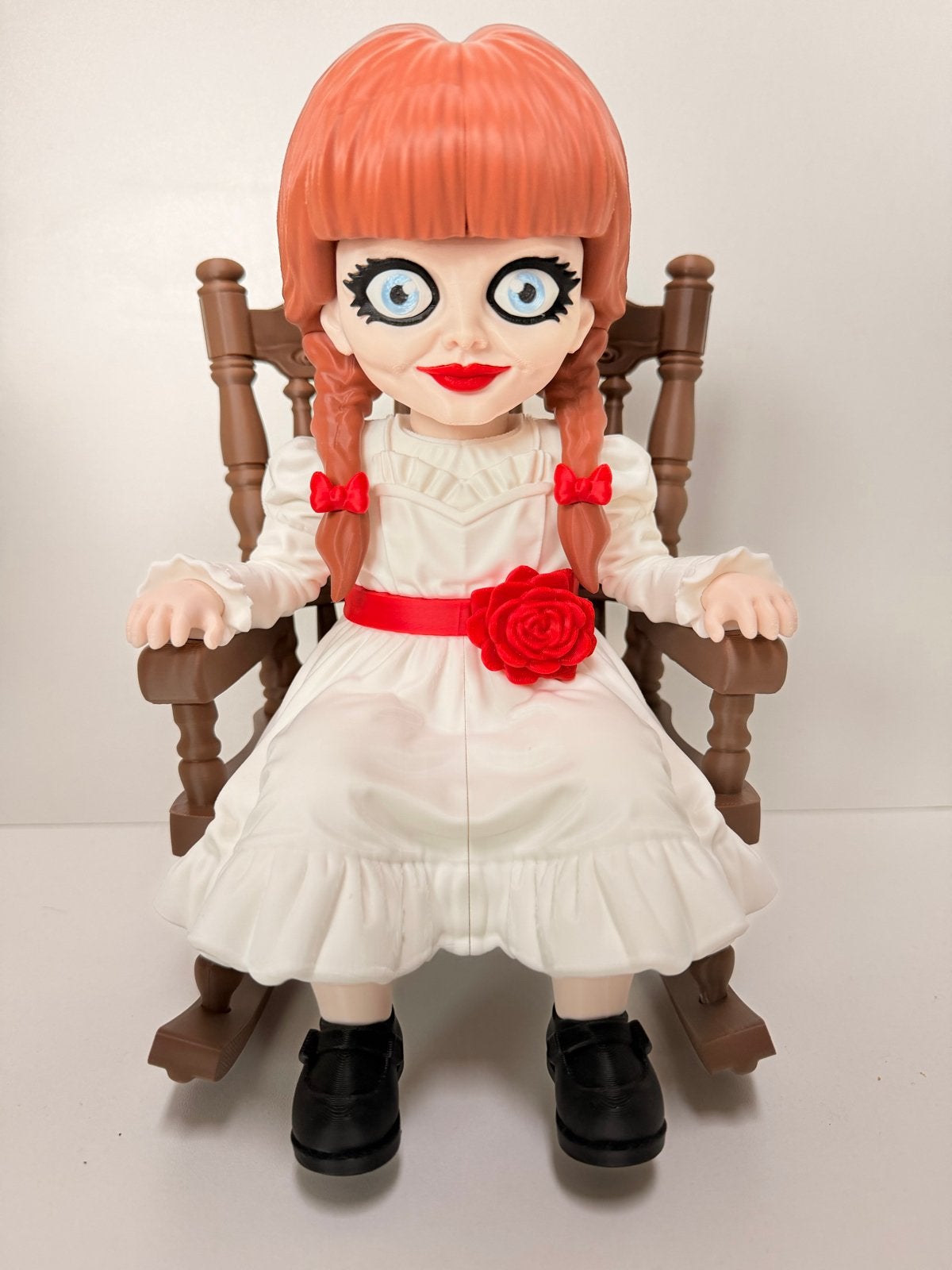 Annabelle pop 30 cm met schommelstoel 3D geprint, Ophalen of Verzenden, Nieuw