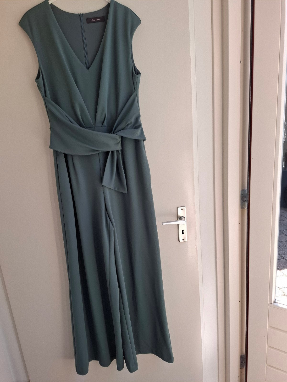 Vera Mont Jumpsuit - Elegante Groene Jumpsuit met Strik, Maat 38/40 (M), Ophalen of Verzenden, Zo goed als nieuw, Vera Mont