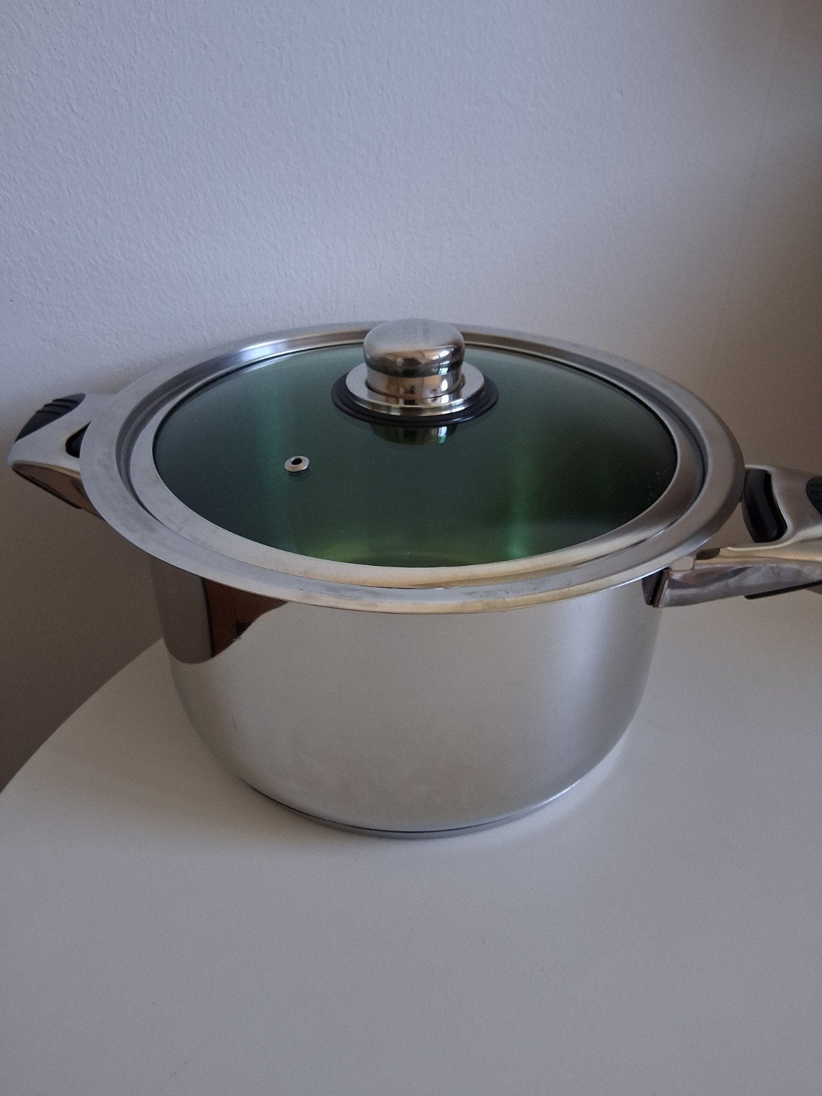 Grote pan (inductie) 7 liter, Ophalen of Verzenden, Rvs