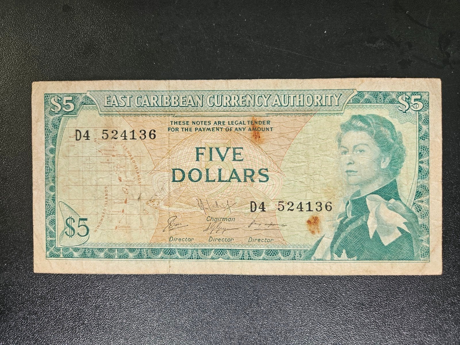 Eastern Caribbean States pick 14h 1965, Ophalen of Verzenden, Midden-Amerika, Los biljet