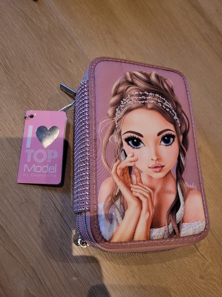 TOP Model etui 3-vaks met schrijfwaren + Top Model Pocket, Ophalen of Verzenden, Zo goed als nieuw, Knutselen