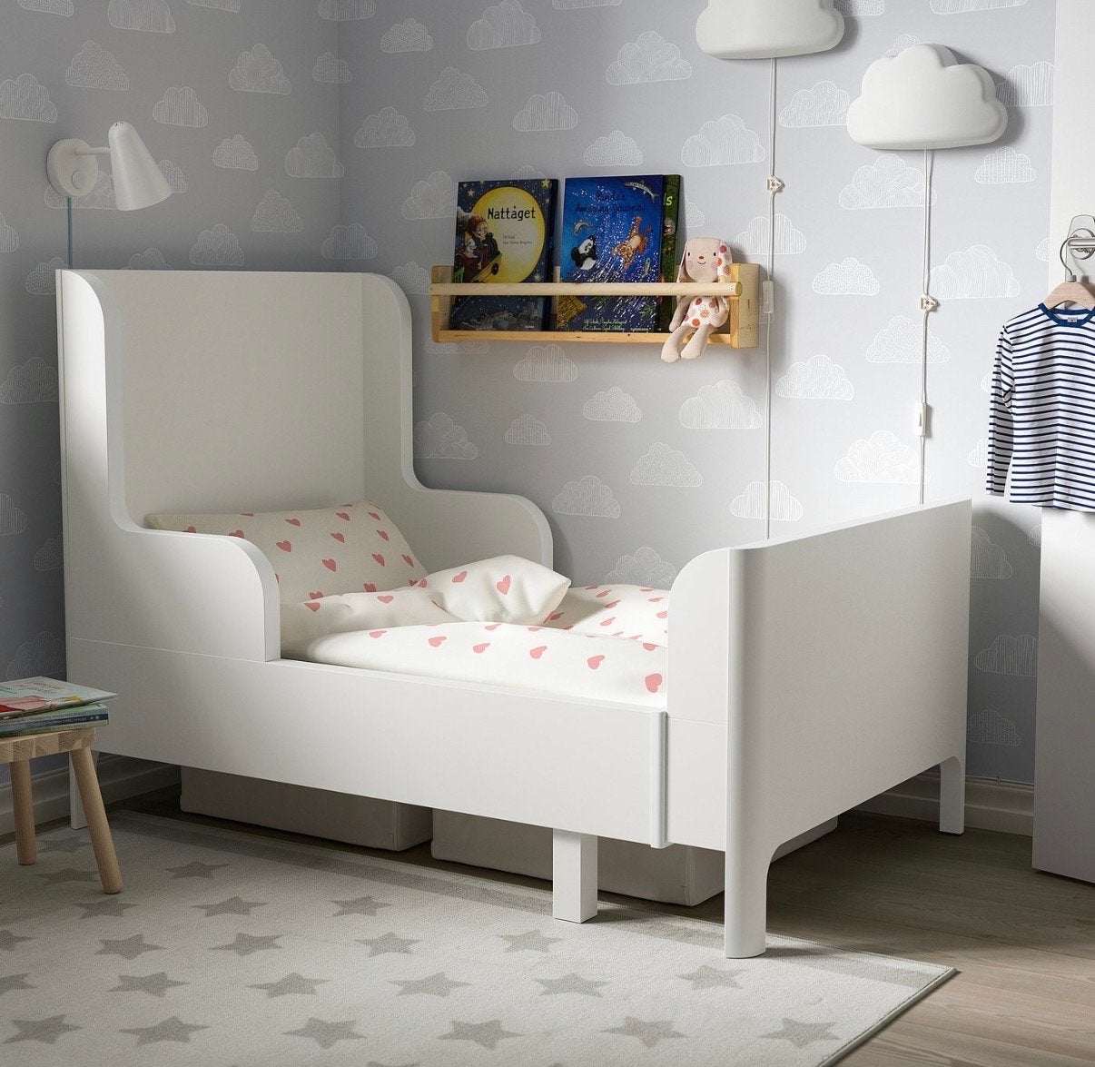 Ikea meegroeibed te koop, Gebruikt, 70 tot 85 cm, 180 cm of meer, Ophalen