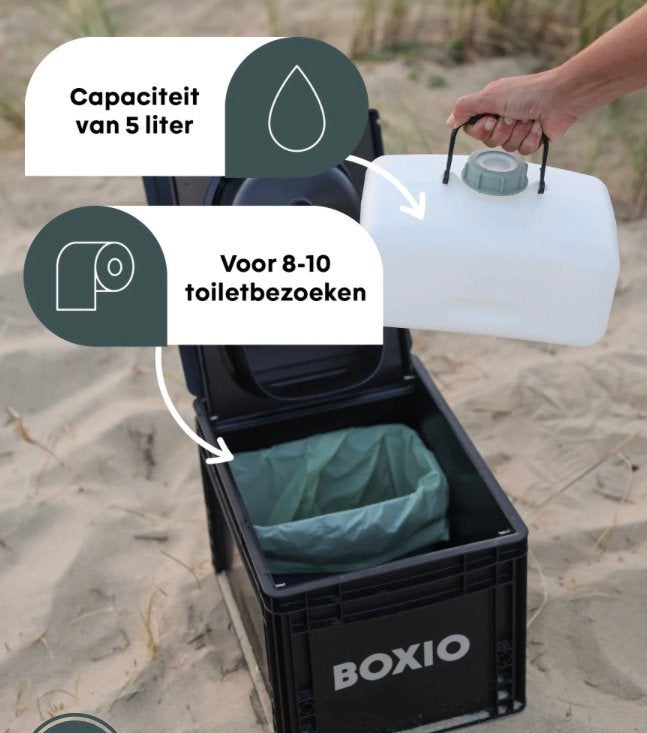 Boxxio camping kampeer droogtoilet, Ophalen, Nieuw