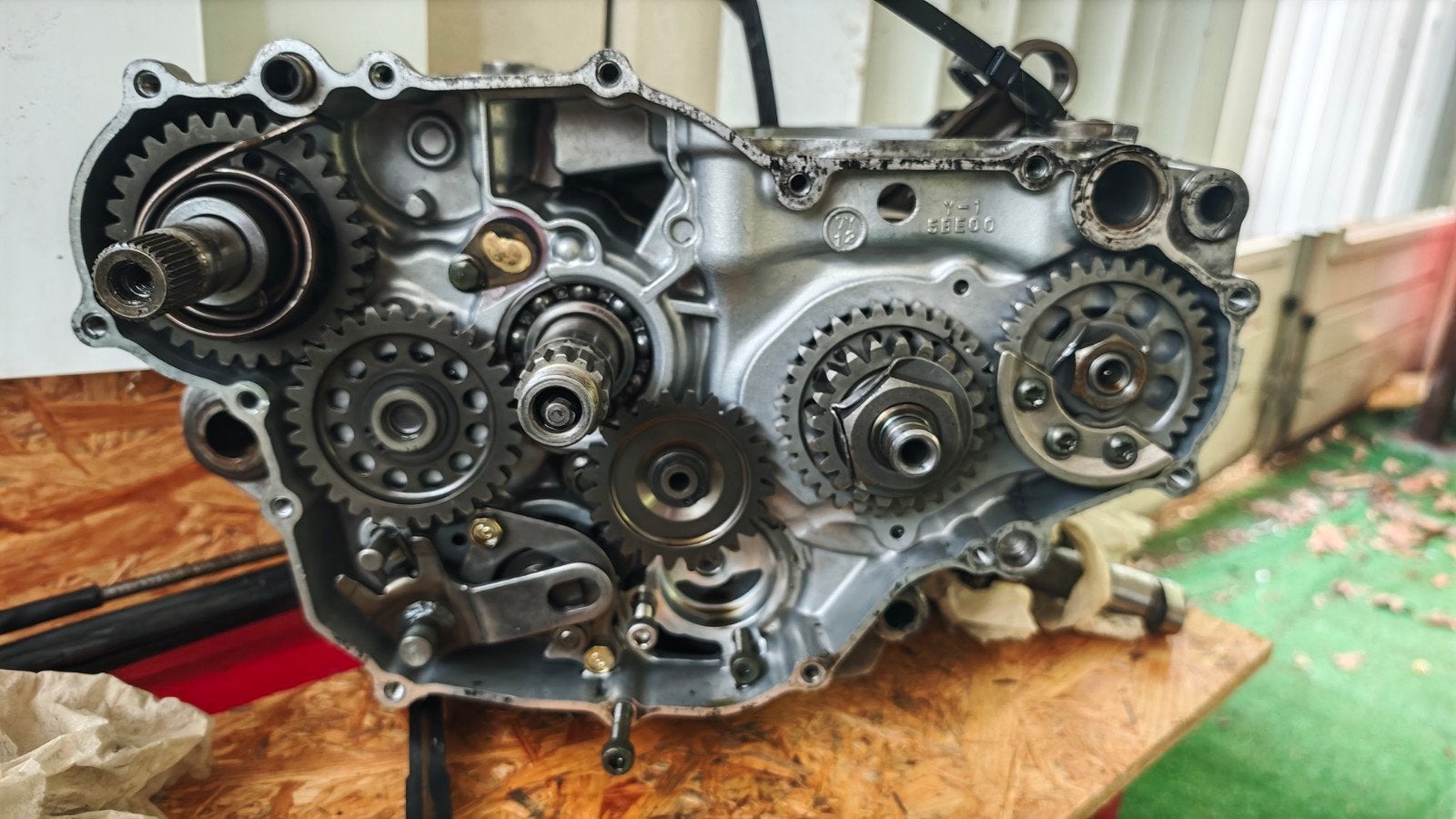 Yamaha WR400f 1999 onderblok motorblok, Motoren, Ophalen, Gebruikt