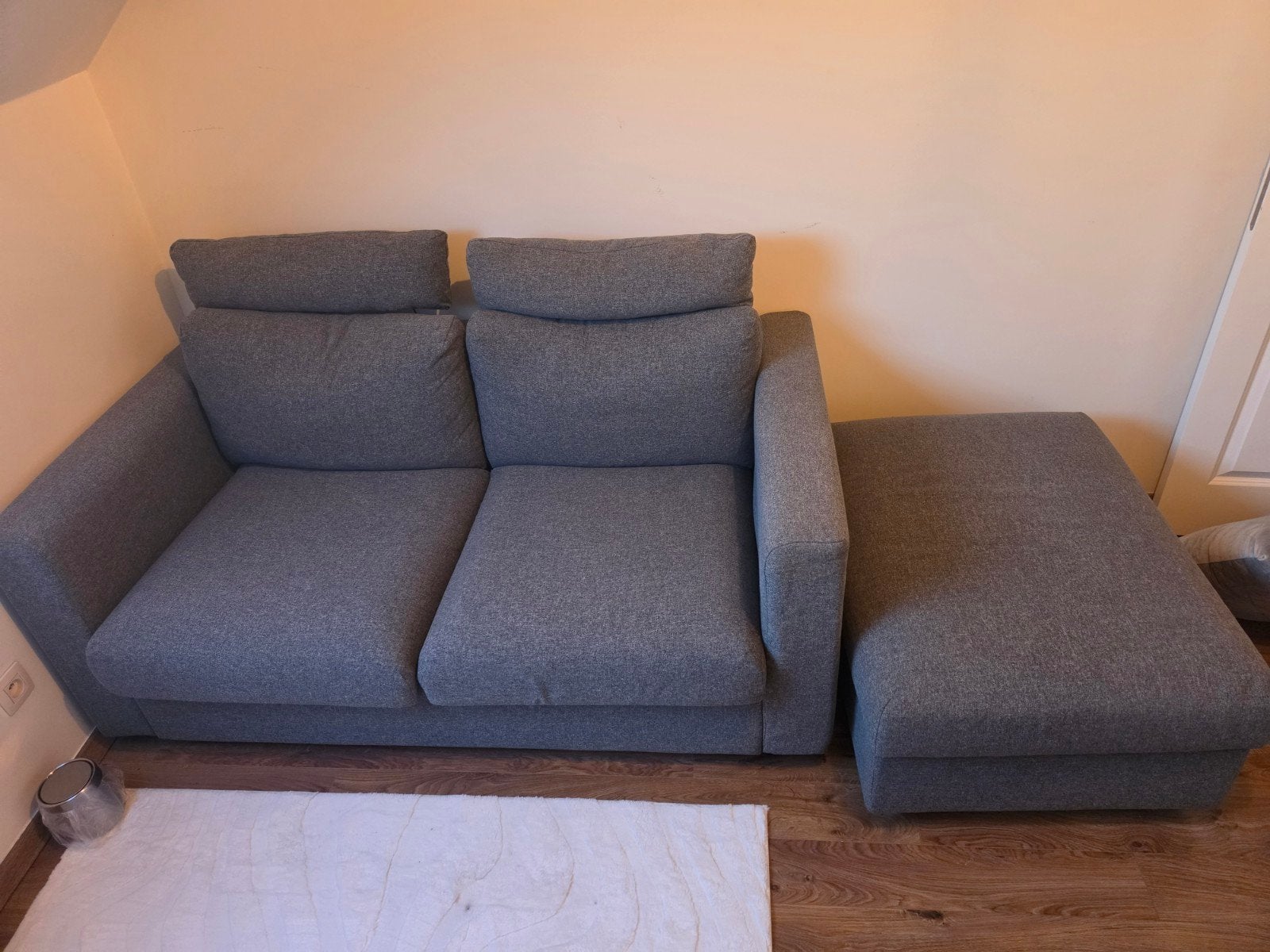 IKEA VIMLE 2-zitsbank met voetenbank en hoofdsteunen, Ophalen, Zo goed als nieuw, 75 tot 100 cm