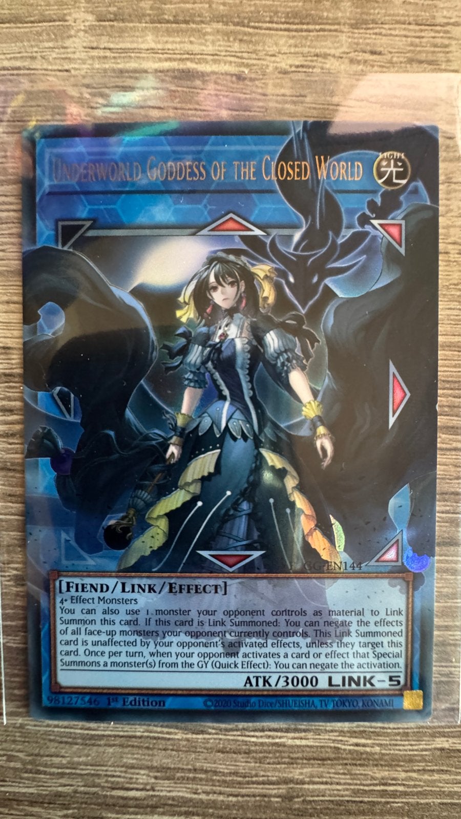 Underworld Goddess of the Closed World Yu-Gi-Oh! Ext. Art, Hobby en Vrije tijd, Verzamelkaartspellen | Yu-gi-Oh!, Ophalen of Verzenden