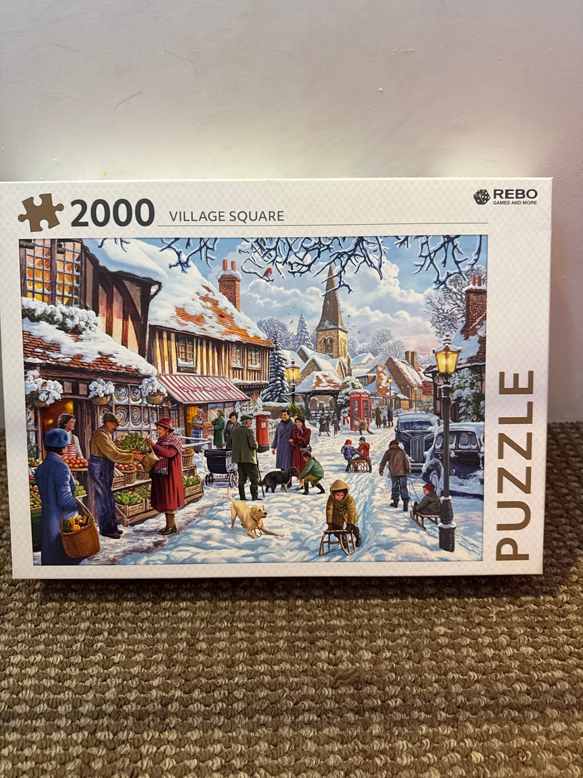 Winter Puzzel 2000 Stukjes - Village Square, Ophalen of Verzenden, Zo goed als nieuw