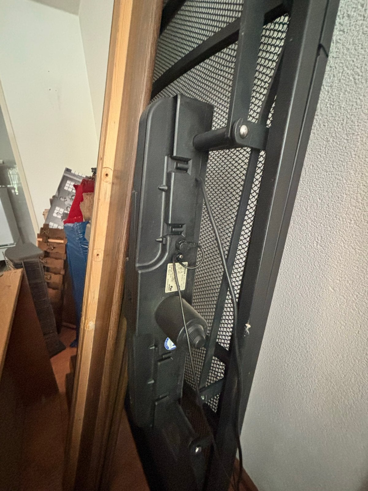 Auping spiraalbodem zwart 1-persoons, elektrisch verstelbaar, Ophalen, 90 cm, Eenpersoons, Zwart