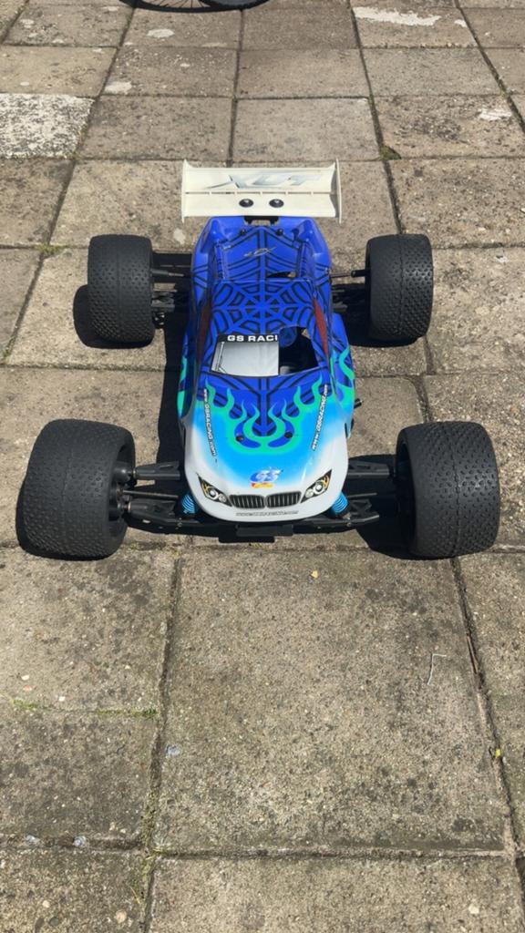 Rc nitro GS racing picco 3,5cc  1:8, Ophalen, Zo goed als nieuw, Nitro