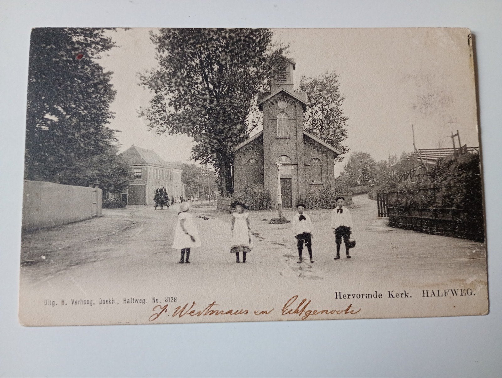 Halfweg 1904, Ophalen of Verzenden, Voor 1920, Gelopen, Noord-Holland