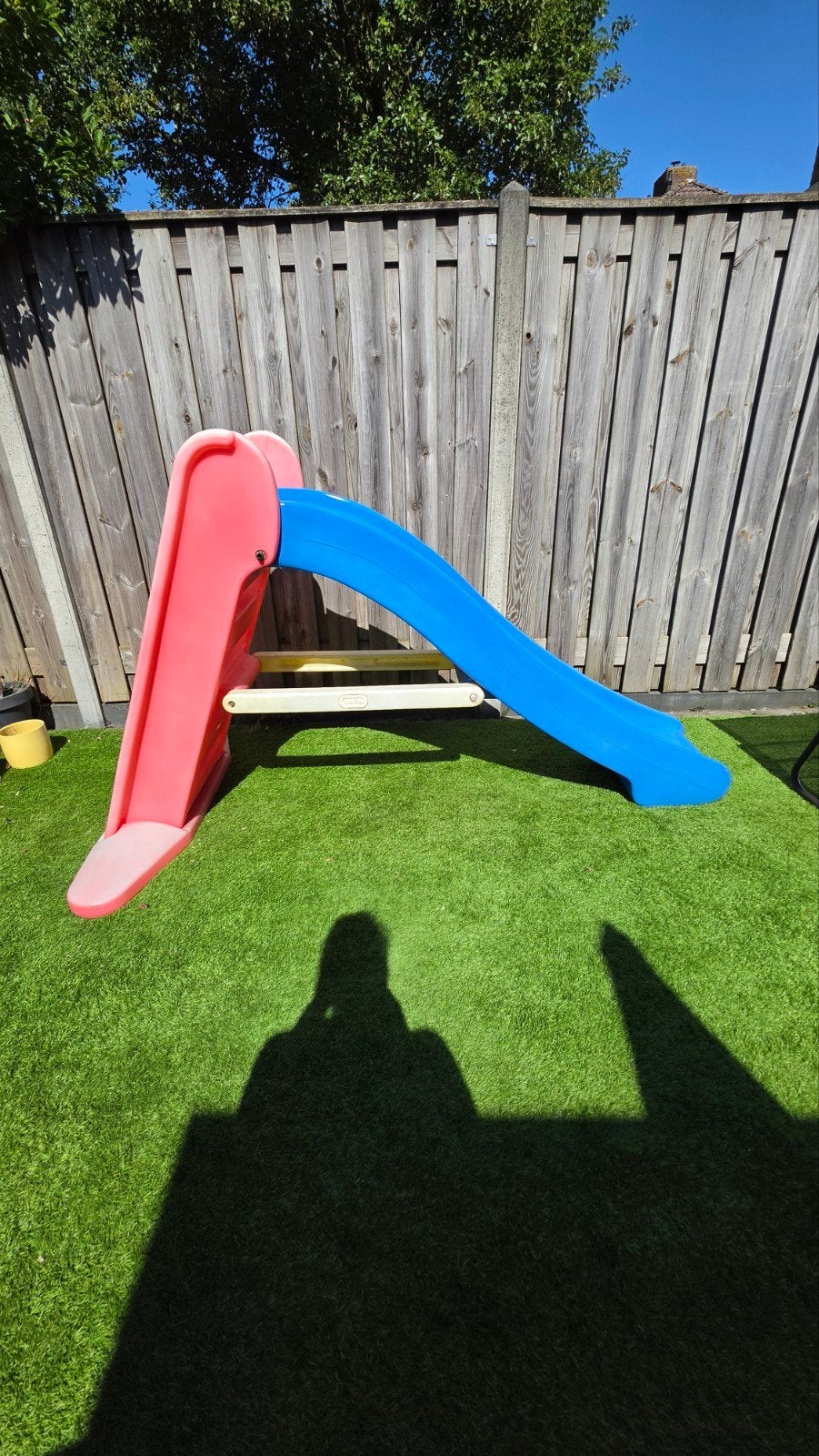 Glijbaan voor kinderen - roze en blauw, Ophalen, Gebruikt