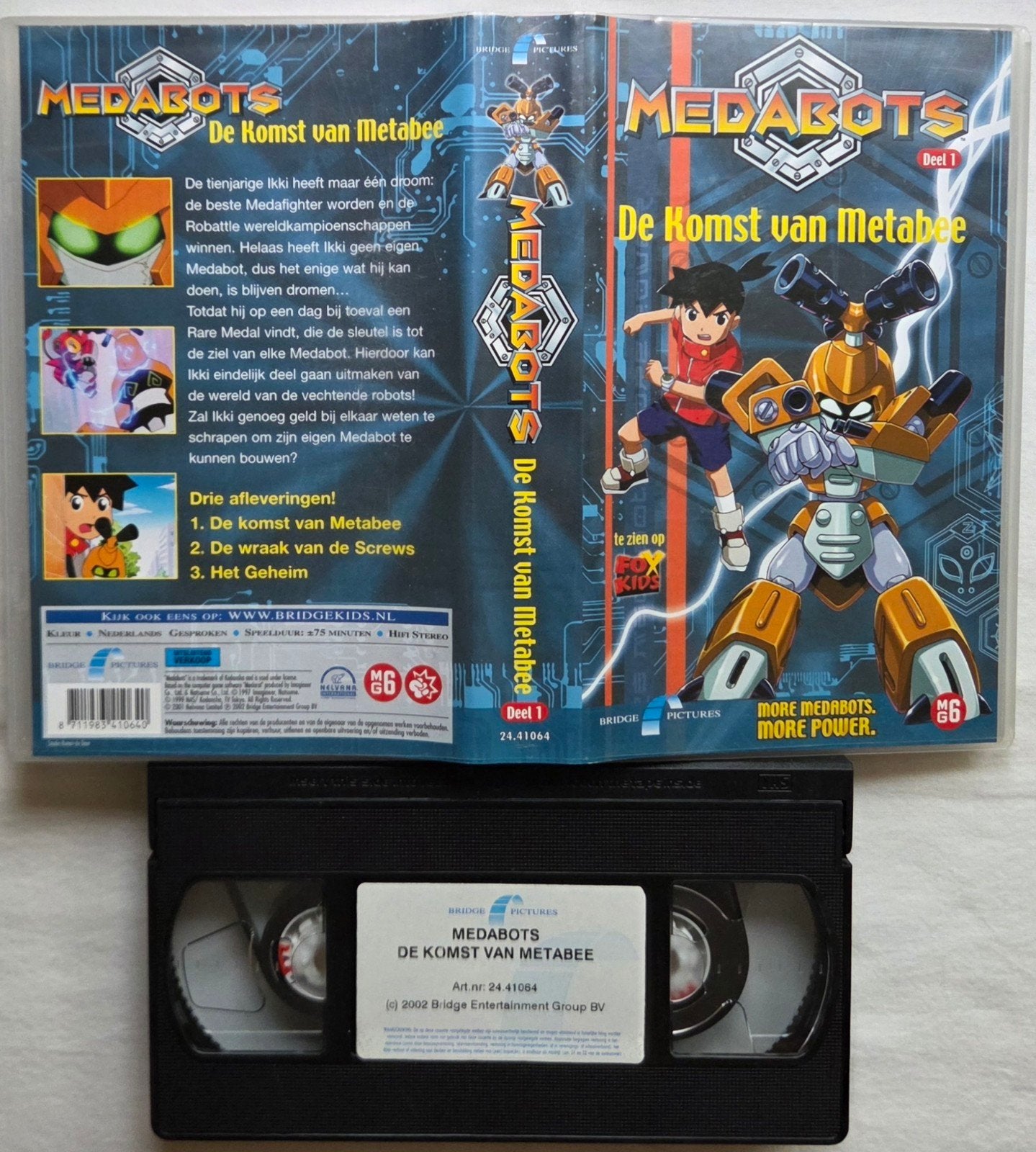 Medabots De Komst Van Metabee Deel 1 VHS Cartoon/Anime, Alle leeftijden, Ophalen of Verzenden, Zo goed als nieuw