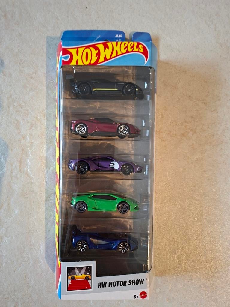 Hot Wheels 5-Pack HW Motor Show met Ferrari SF90 Stradale!!, Ophalen of Verzenden, Nieuw, Auto