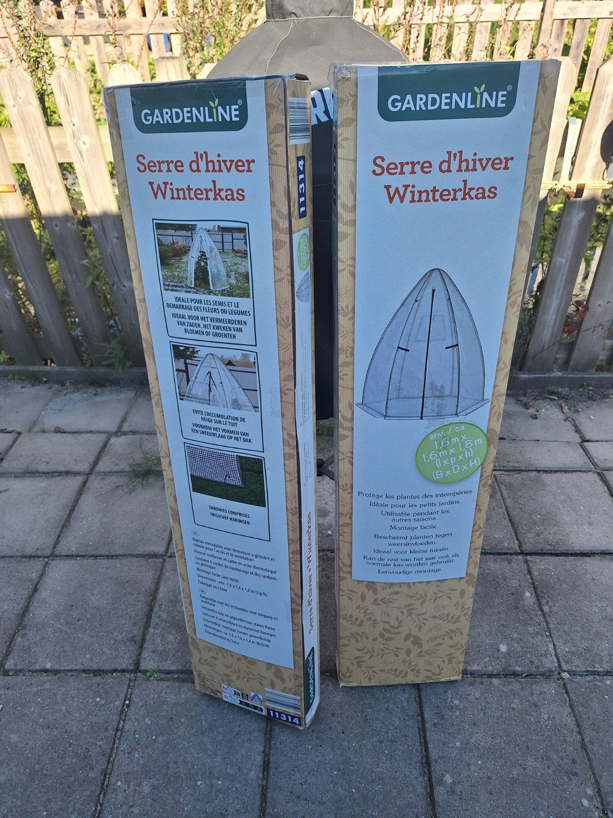 Winterkassen Gardenline 2 stuks, Ophalen, Folie, Nieuw, Plastic