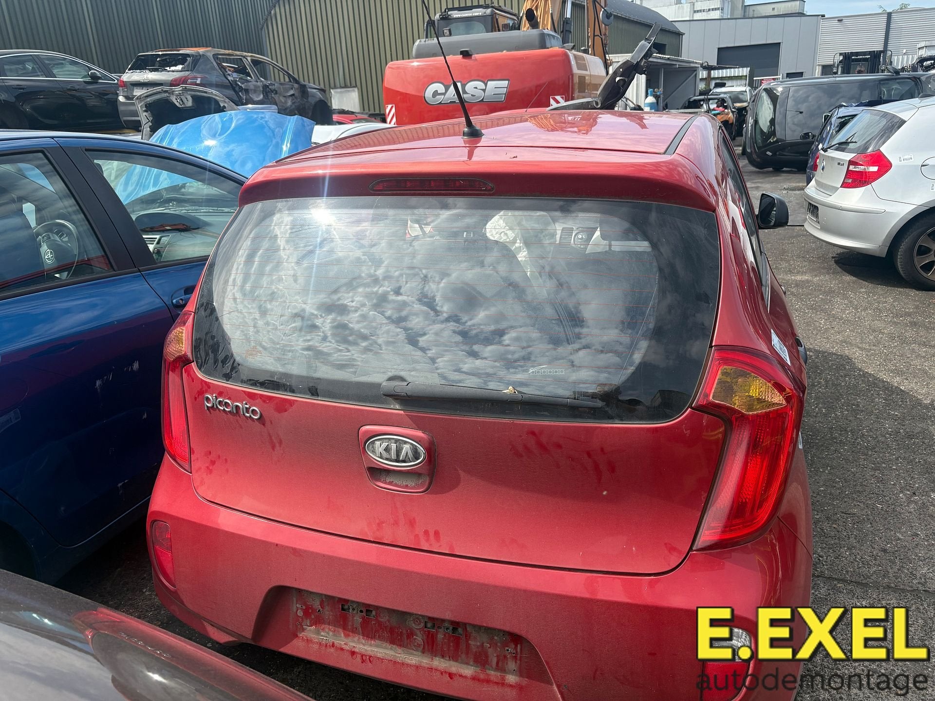 Achterklep Kia Picanto (TA) 2011-2017 rood BEG, Ophalen of Verzenden, Achter, -, Gebruikt