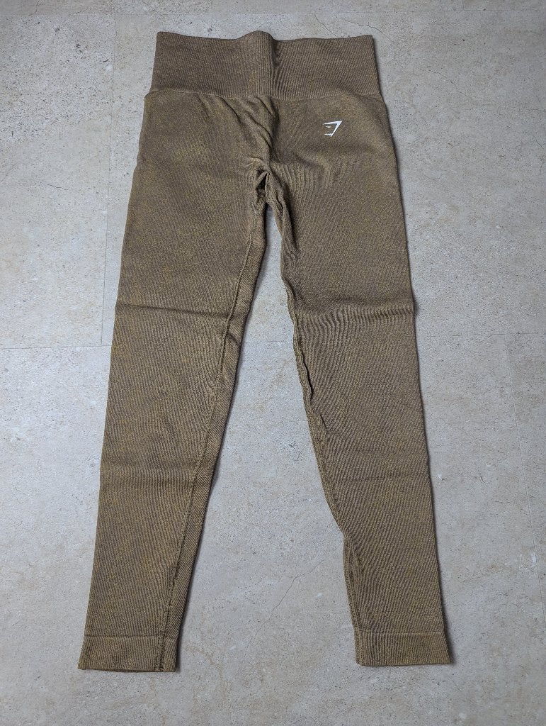 Gymshark Legging Maat S - Bruin/Goud, Bruin, Verzenden, Fitness of Aerobics, Maat 36 (S)
