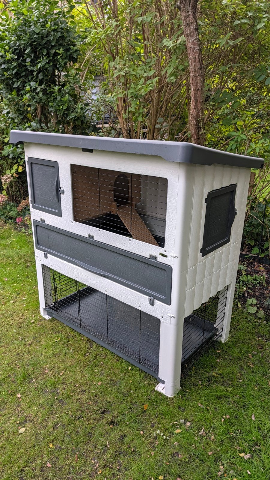 Ferplast Konijnenhok Grand Lodge 120 Plus, Dieren en Toebehoren, Ophalen, 110 cm of meer, Zo goed als nieuw, 90 cm of meer