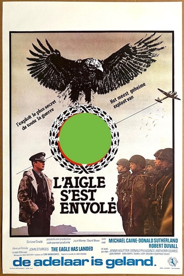 The Eagle has Landed (1976) - Originele filmposter, Verzenden, Gebruikt, A1 t/m A3, Film en Tv